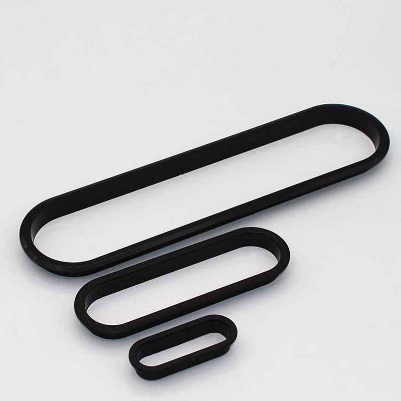Furniture Hardware Handles - 2 szt. plastikowe owalne przelotki do
