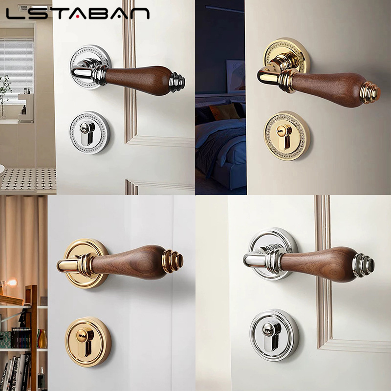 Furniture Hardware Handles - Zamek do drzwi z drewna orzechowego