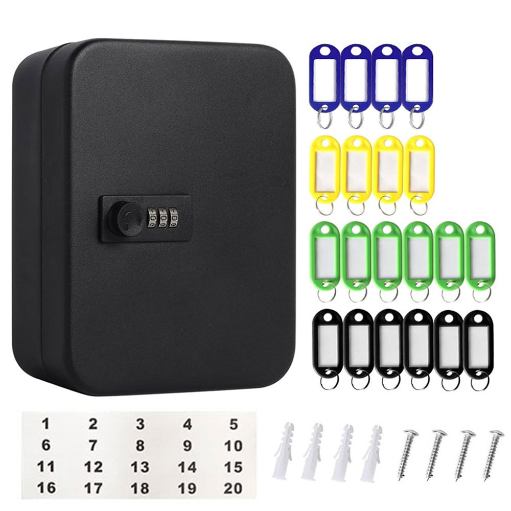 Cabinet Lock Key - Czarna skrzynka na klucze z zamkiem