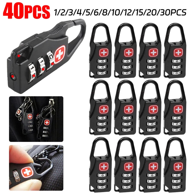 Cabinet Lock Key - 40-1 SZT. Mini Kłódka Szyfrowa do
