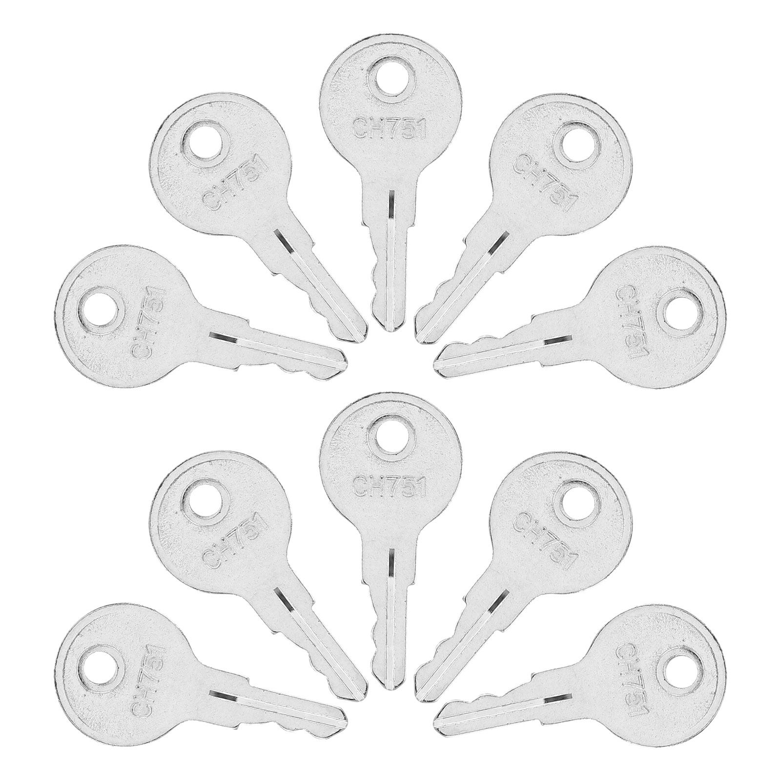 Cabinet Lock Key - 10 szt. Uniwersalne klucze do kamperów,