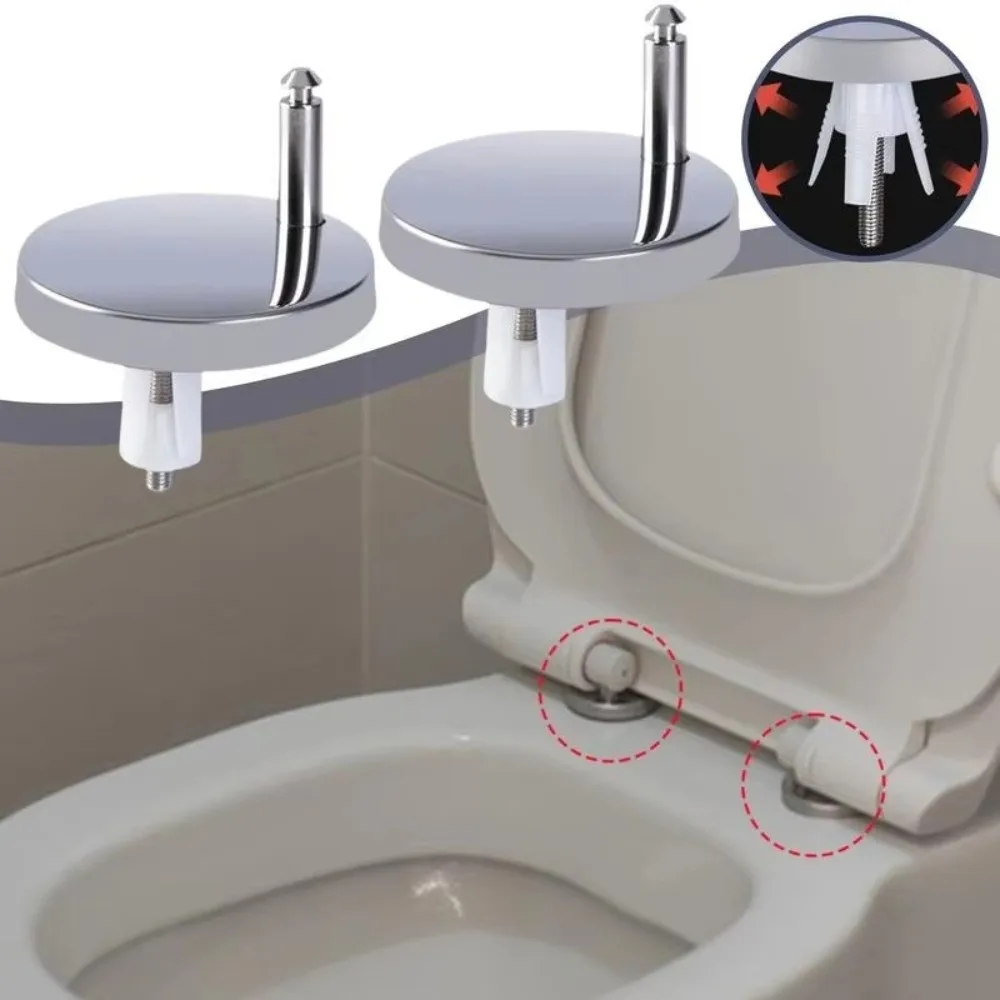 Furniture Hardware Replacement - 1 para łączników do deski sedesowej