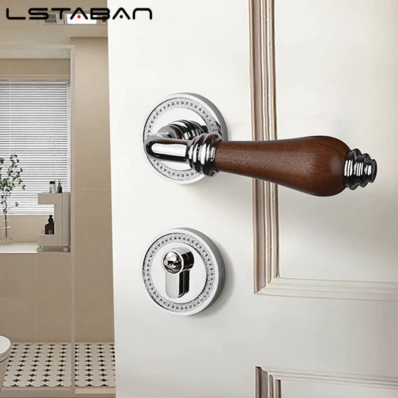 Zamek do drzwi z drewna orzech – Furniture Hardware Handles recenzja i cena