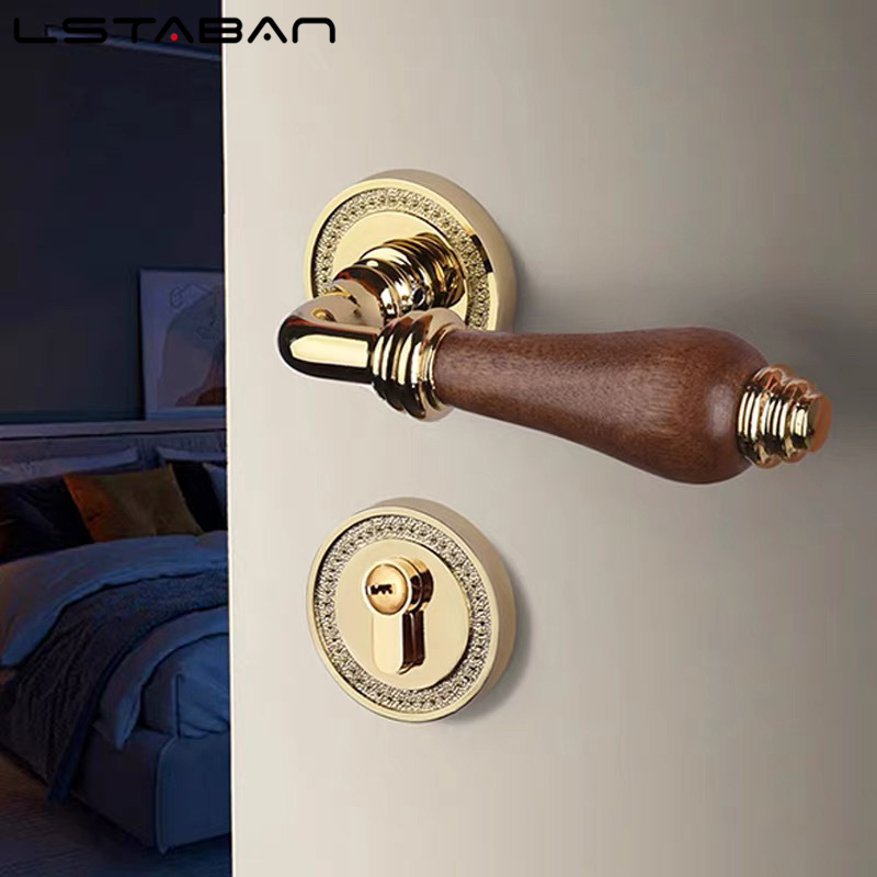 Zamek do drzwi z drewna orzech – Furniture Hardware Handles recenzja i cena