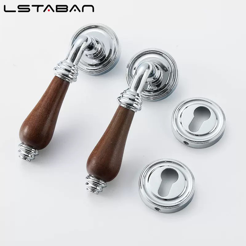 Zamek do drzwi z drewna orzech – Furniture Hardware Handles recenzja i cena