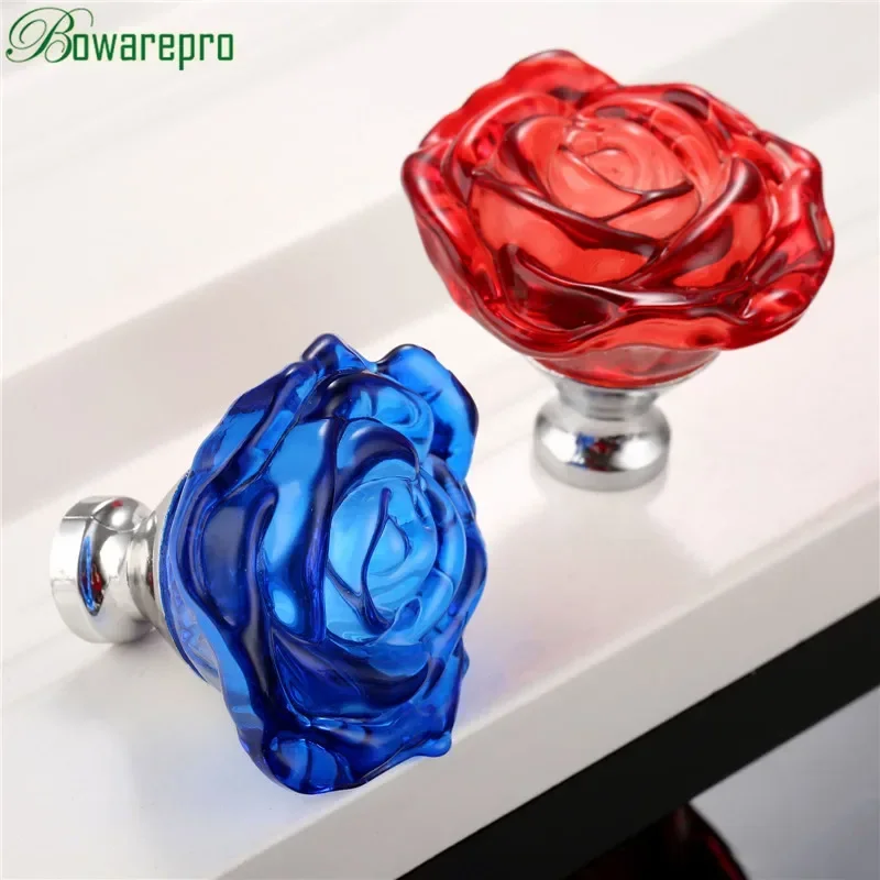 Bowarepro 50MM kryształowa róż – Furniture Hardware Handles recenzja i cena