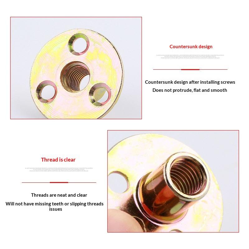 8/16 szt. Nakrętki T-kształtne – Furniture Hardware Threaded Inserts recenzja i cena