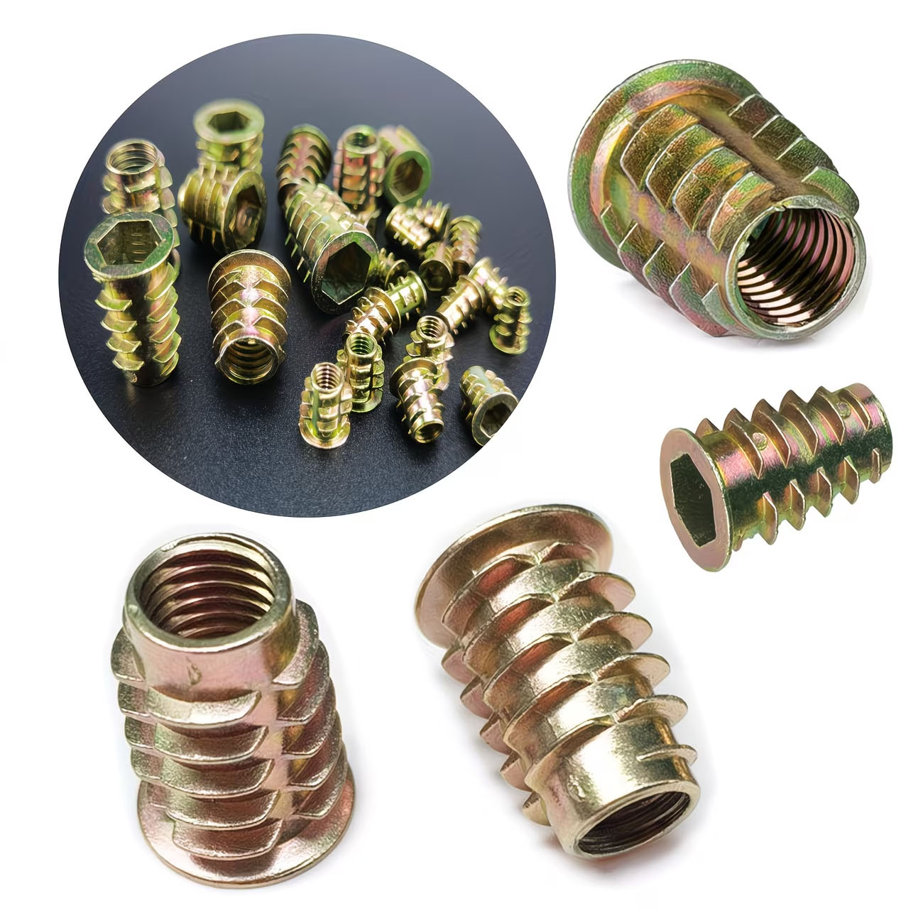 Zestaw 70 szt. gwintowanych wk – Furniture Hardware Threaded Inserts recenzja i cena
