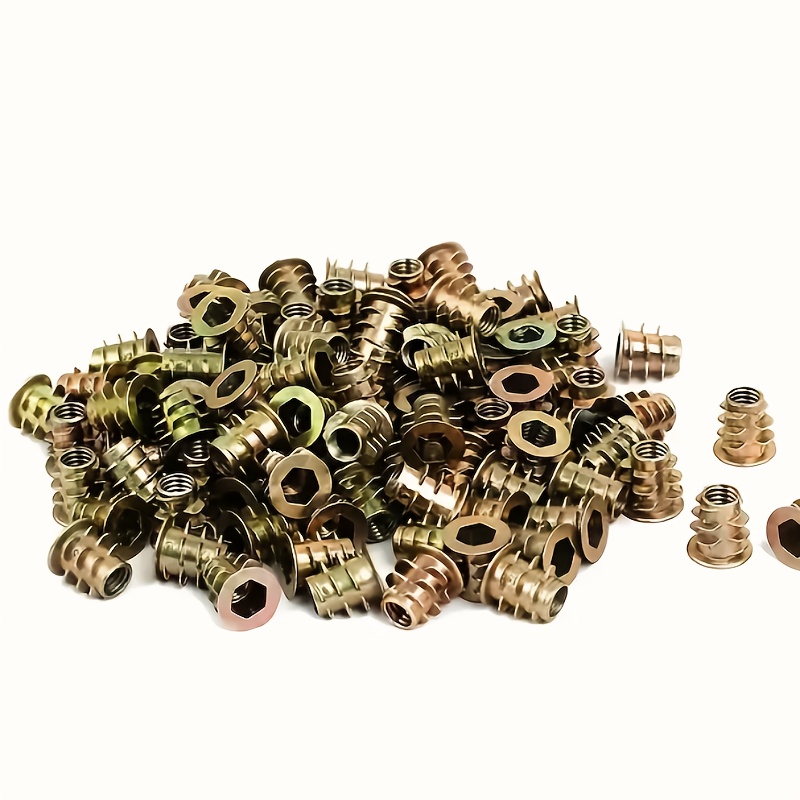 100 szt. Galwanizowane, gwinto – Furniture Hardware Threaded Inserts recenzja i cena